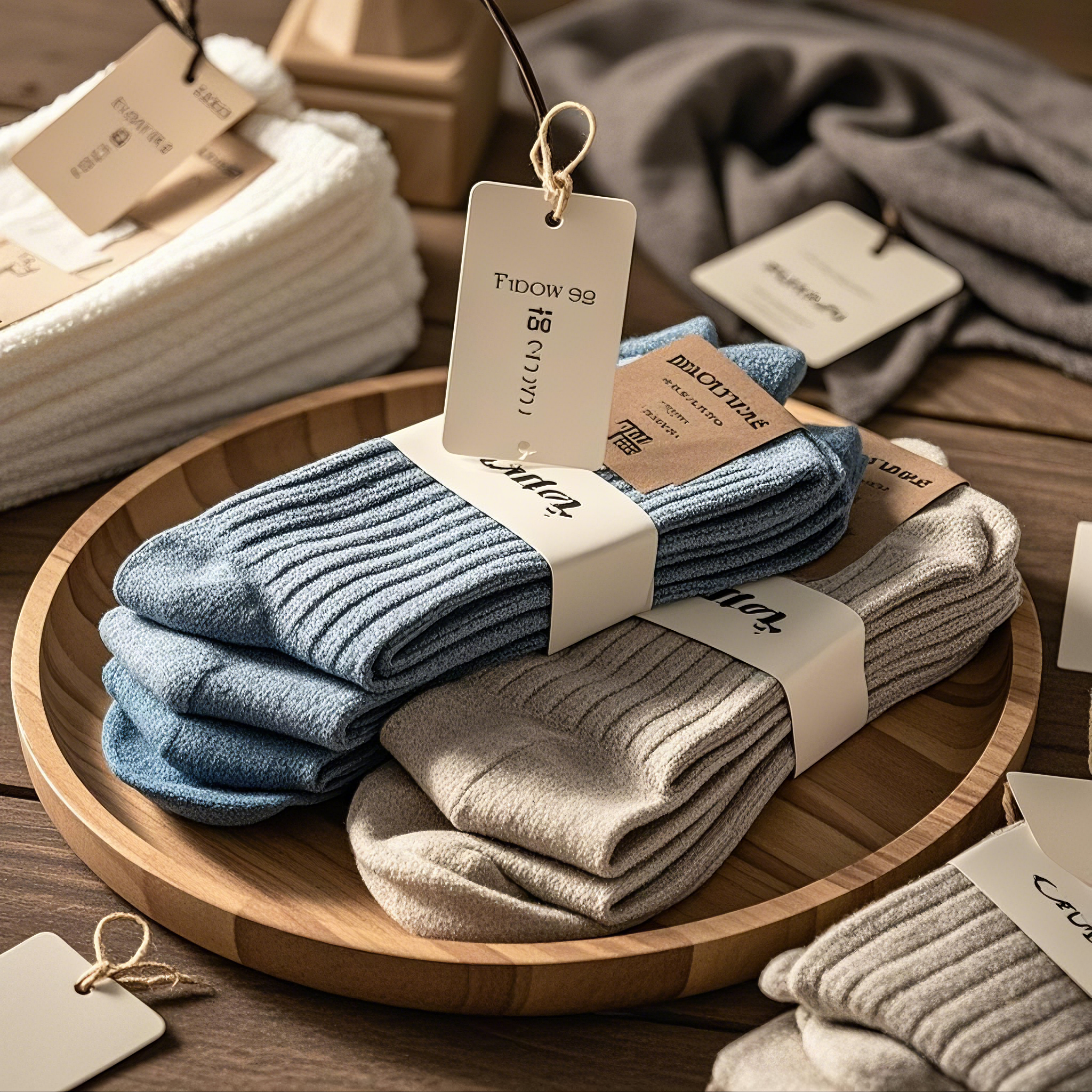 Socks price tag display board